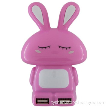 Rabbit Shape USB 2.0 Hub 4 Ports